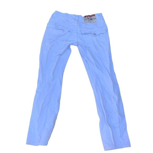 VINTAGE True Religion Jeans Size 34 JOEY SUPER T White - Picture 4 of 7